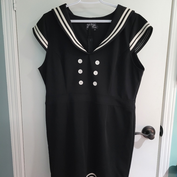 Hell Bunny Dresses & Skirts - Hell Bunny - Sailor Dress in Black and White